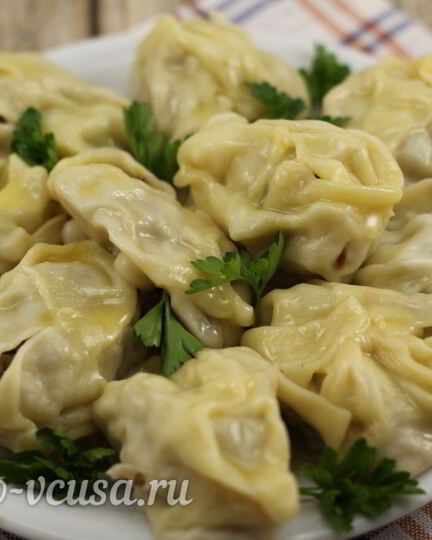 Рецепт мантов с мясом