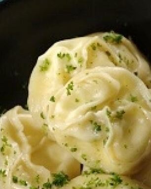 Манты с творогом и карри