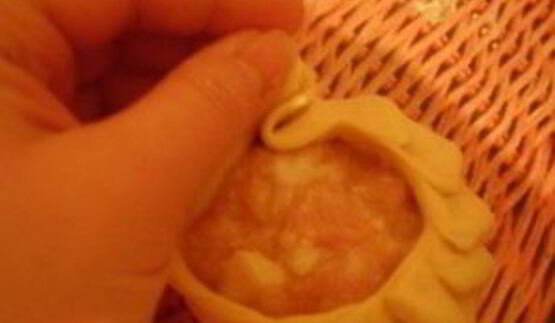 манты с тыквой и курицей