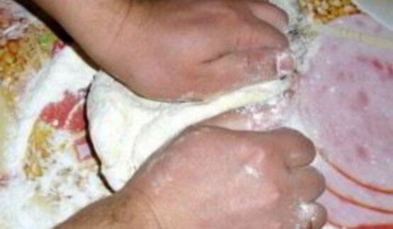 манты с тыквой и мясом