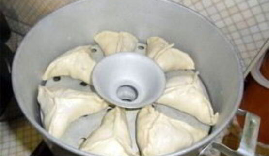 манты с тыквой и мясом