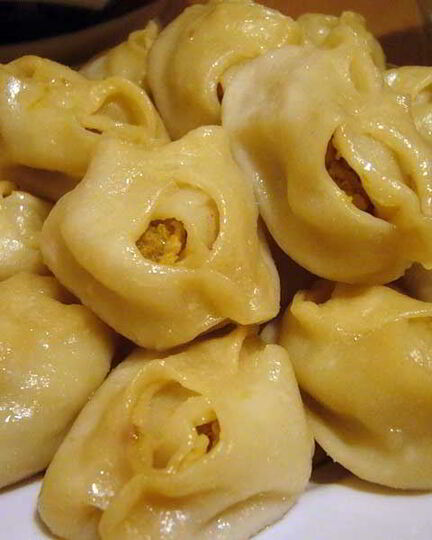 Рецепт мантов со свининой и тыквой