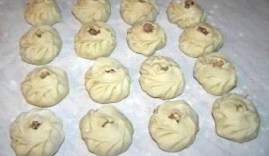 манты со свининой и тыквой