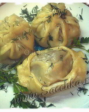 Манты в пароварке