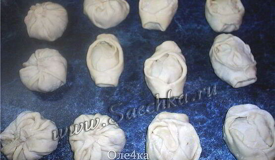 манты в пароварке