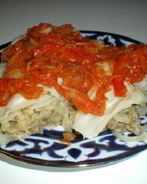 Узбекское блюдо Ханум