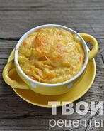 Морковно-картофельное пюре с сыром