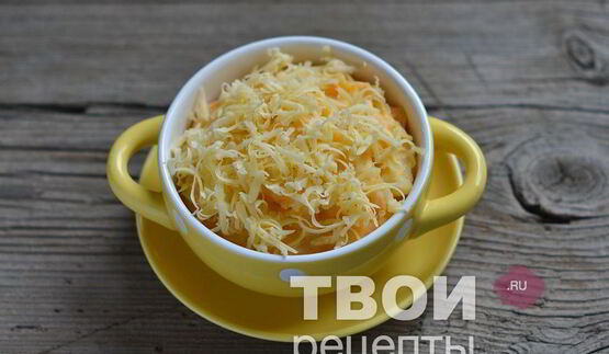 морковно-картофельное пюре с сыром