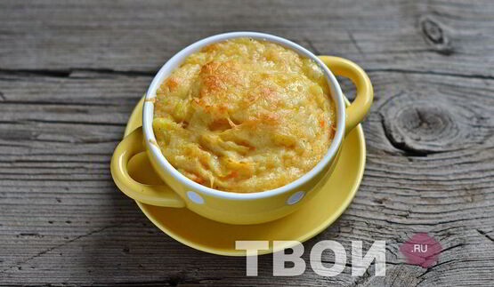 морковно-картофельное пюре с сыром