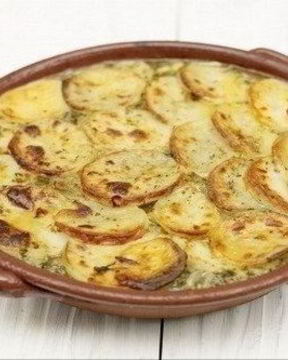 Картофель со свининой по-французски