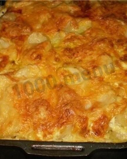 Рецепт картошки по-французски с фаршем в духовке