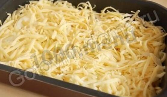 картошка по-французски с фаршем в духовке