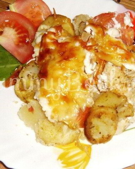 Рецепт картошки по-французски с курицей