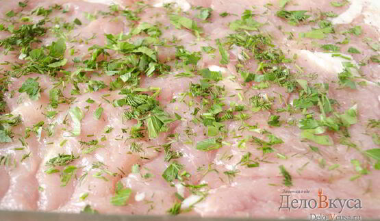 мясо по-французски из свинины с грибами