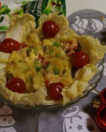 Рецепт мяса по-французски с грибами и помидорами