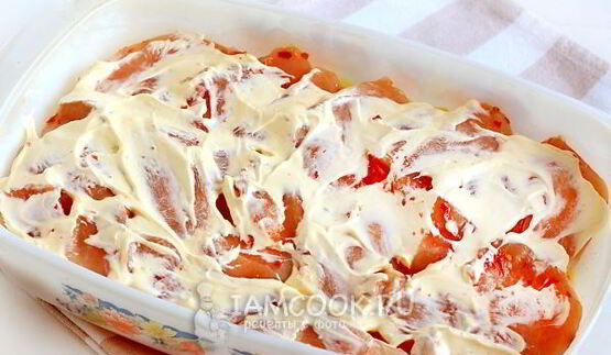 мясо по-французски с курицей и картошкой