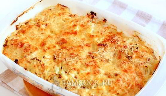 мясо по-французски с курицей и картошкой