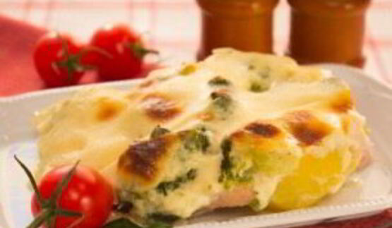 индейка под соусом бешамель