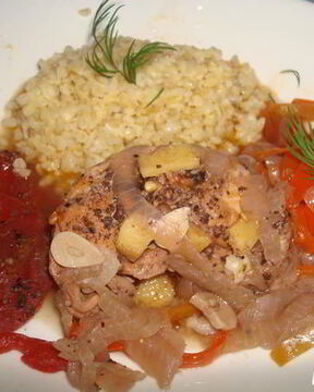 Кеджену из кролика с инбирем