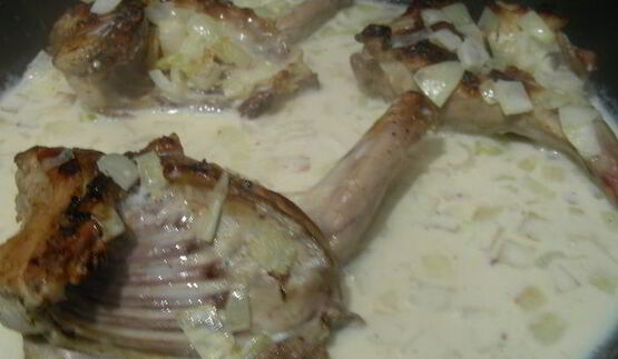 кролик в молоке