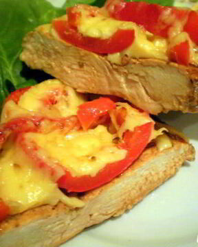 Куриное филе в чесночной карамели с перцем