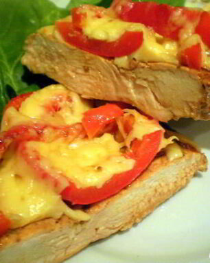 Куриное филе в чесночной карамели с перцем