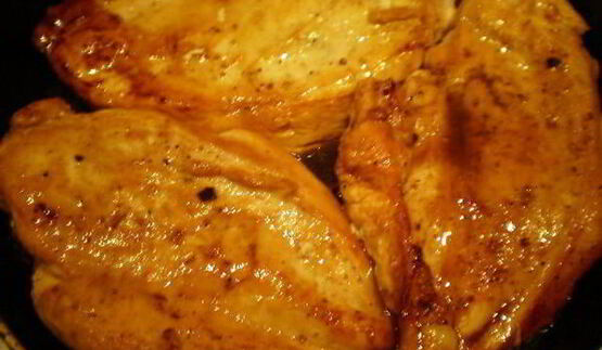 куриное филе в чесночной карамели с перцем