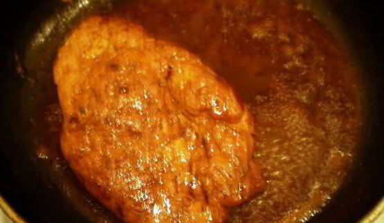 куриное филе в чесночной карамели с перцем