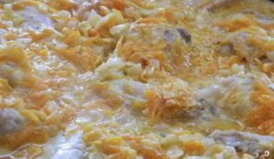 куриные крылышки в сметанно-чесночном соусе