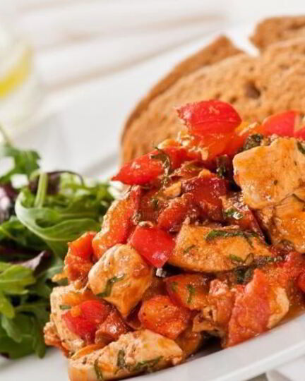 Рецепт курицы с болгарским перцем