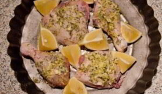 курица с лимоном и тимьяном