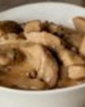 Мясо с грибами