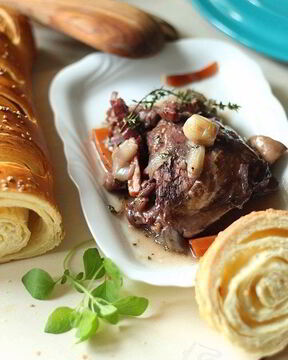 Петух в вине