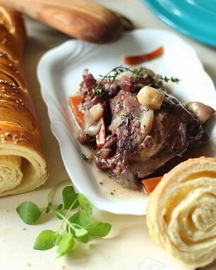 Петух в вине