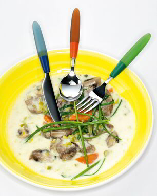 Телятина с йогуртом и овощами