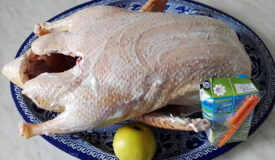 утка в яблочном соке