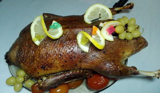 утка в яблочном соке