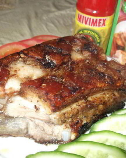 Рецепт запеченой свиной грудинки крокодил