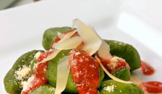 ньокки со шпинатом