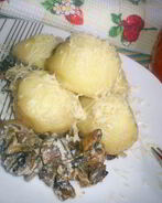 Ньокки, тушенные в сливочно-грибном соусе