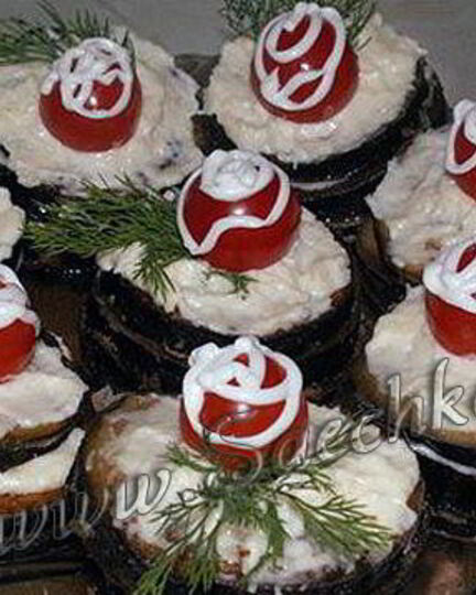 Рецепт баклажанов с чесноком