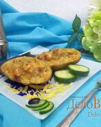 Фаршированная картошка в духовке с мясным фаршем