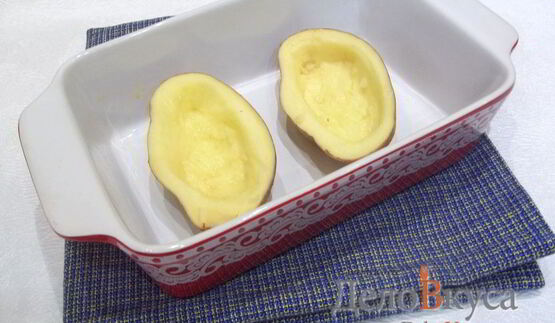 фаршированная картошка в духовке с мясным фаршем