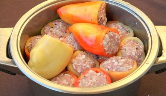 фаршированный перец с индейкой