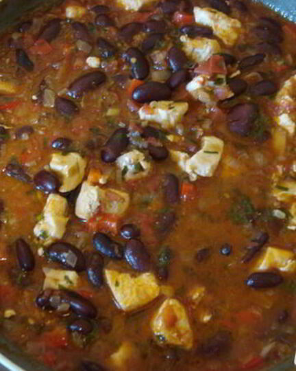 Рецепт фасоли с курицей
