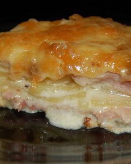 Рецепт гратен дофинуа с ветчиной