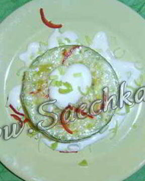 Кабачки фаршированные из микроволновки