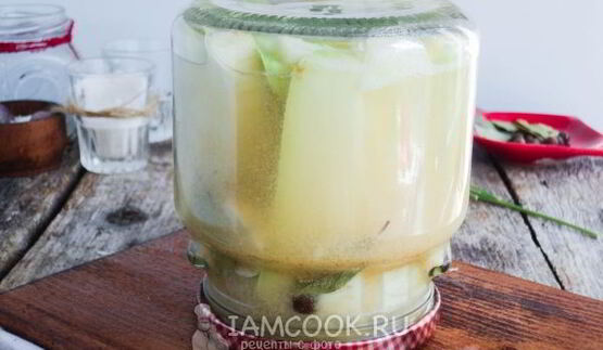 кабачки в горчичном маринаде на зиму