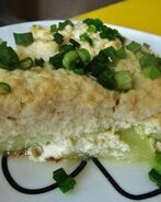 Кабачки, запеченные с тофу