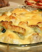 Капуста, запеченная под молочным соусом